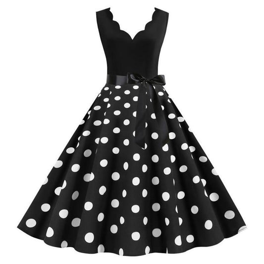 Sara Penth Polka Dot Dress