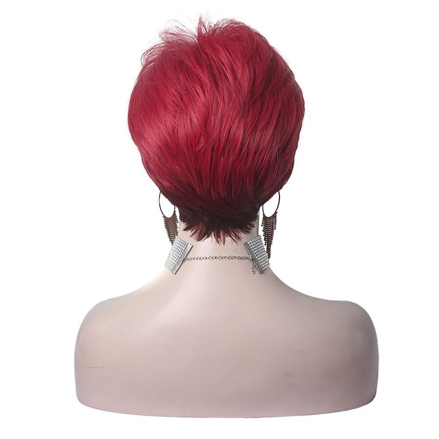 Adda Miration Short Red Wig with Bangs