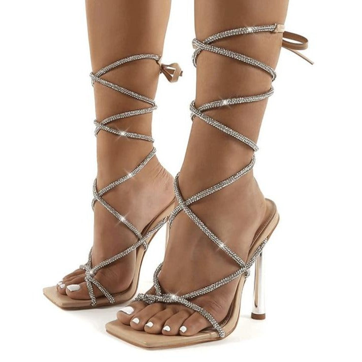 Miss Alure Cross-Tied Sandals
