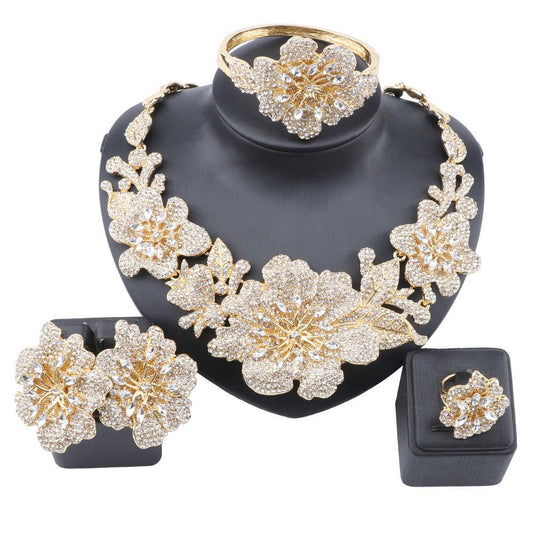 May Lancholly Flower Jewelry Set