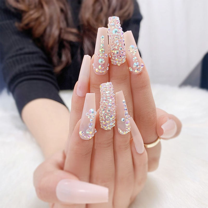Aura Ley Rhinestone Press On Nails