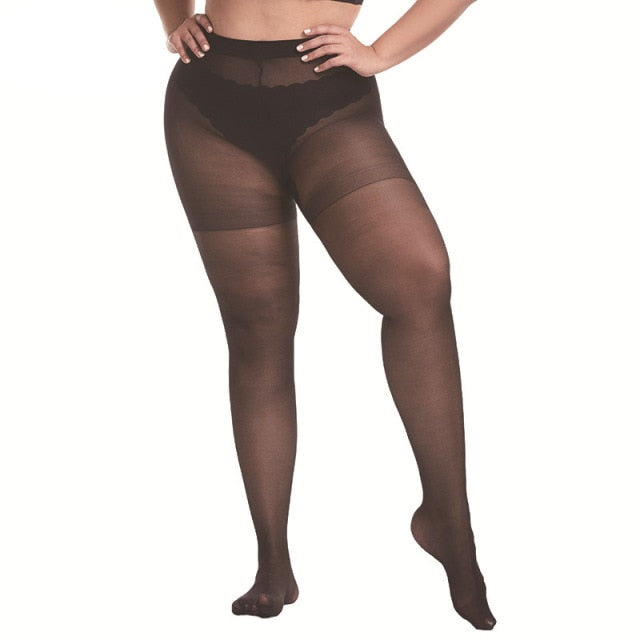 Plus Size Fishnet & Sheer Pantyhose for Drag — Stage-Ready Stockings