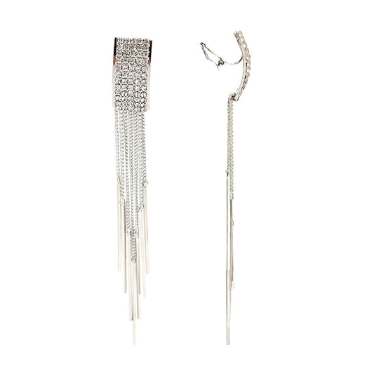 Queen Eve Tassel Clip On Earrings