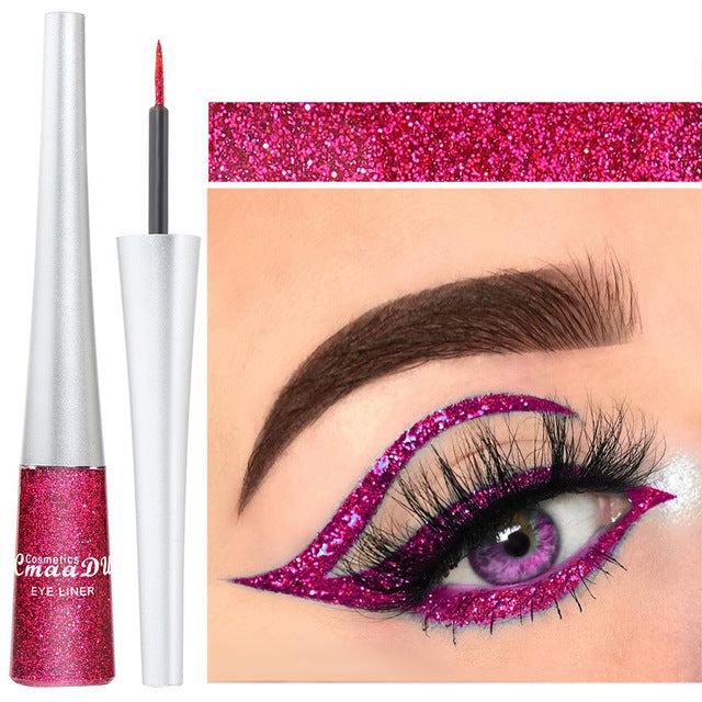 Rose Diamond Glitter Eyeliner Pen