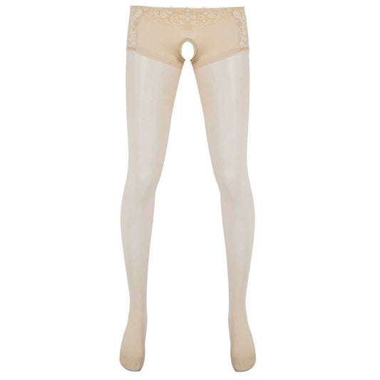 Sheer Crotchless Pantyhose