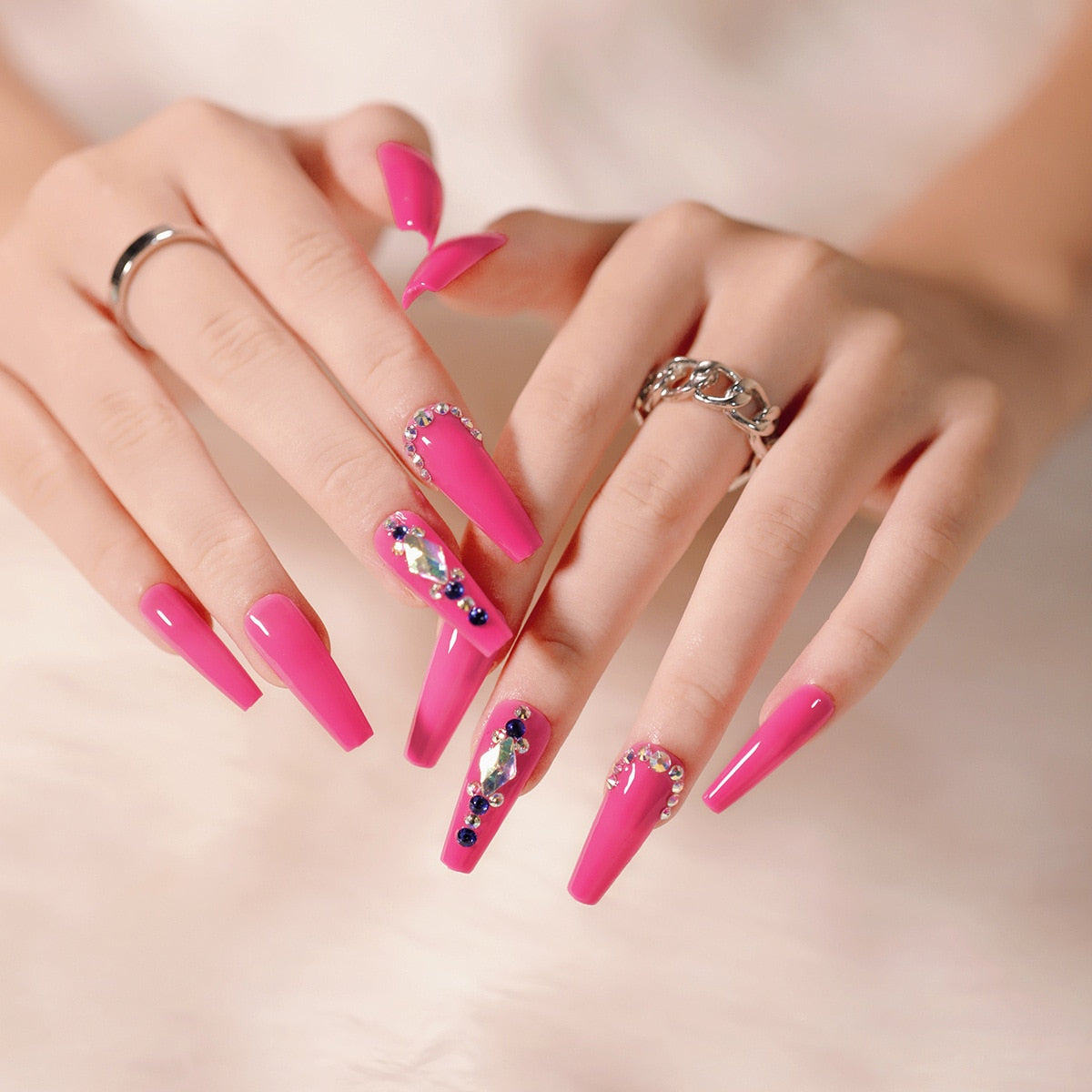 Penny Rammic Pink Press On Nails