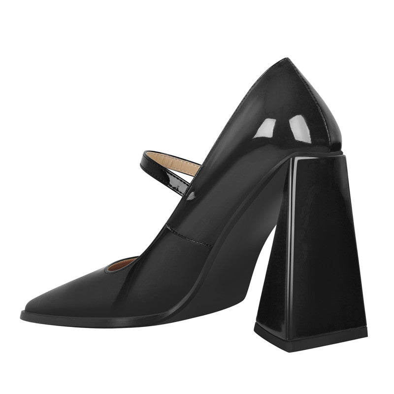 Mary Jane Square Toes Pumps