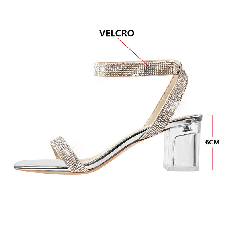 Lucy Fur Rhinestone Sandals