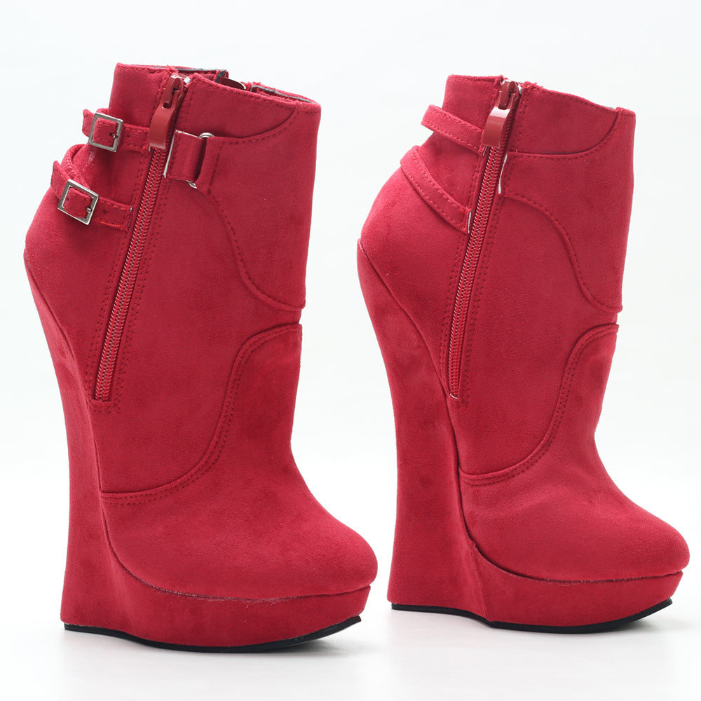 Glenn Cove Wedge Platform Ankle Boots