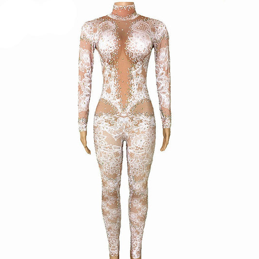 "That F*cking Queen" Rhinestone Jumpsuit