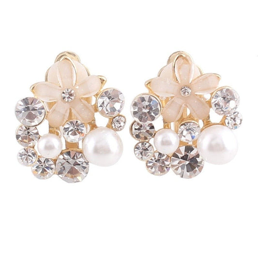 Gigi Goode Flower Clip On Earrings