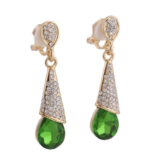 Coco Montrese Crystal Clip On Earrings