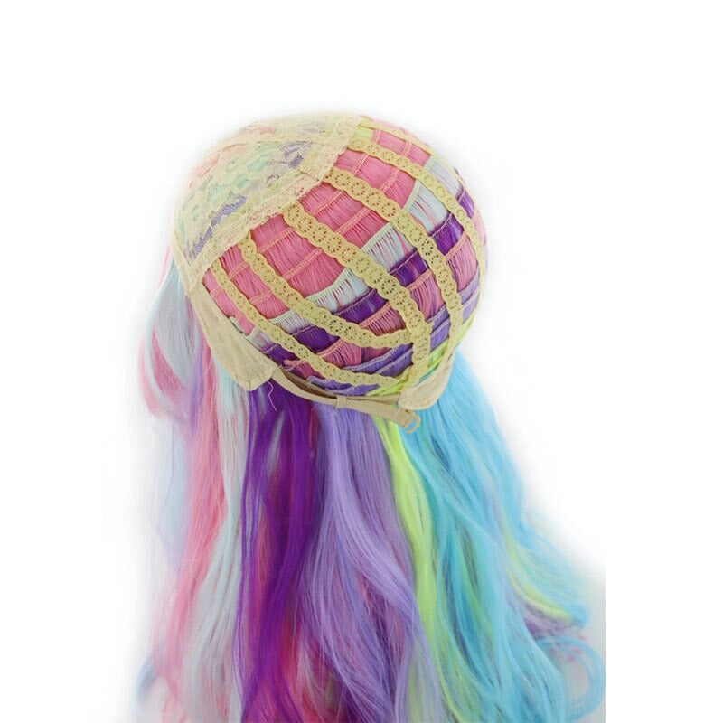Multicolor Long Curly Mermaid Wig
