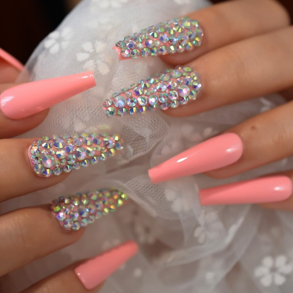 Rococo Jazz Crystal Press On Nails