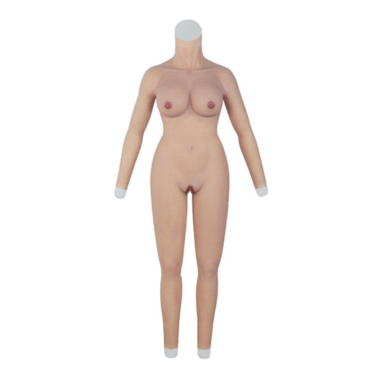 D Cup Silicone Bodysuit with Arms & Anal Hole