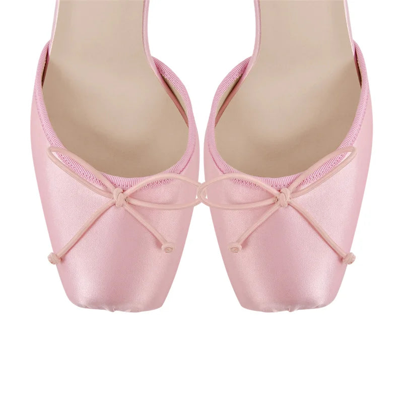 Onlymaker Satin Bow Stiletto Heels - Stage-Ready Party Sandals