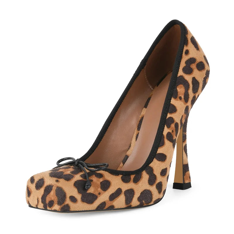 Satin Square Toe Pumps - Lace-Up Ankle Strap Stiletto Heels