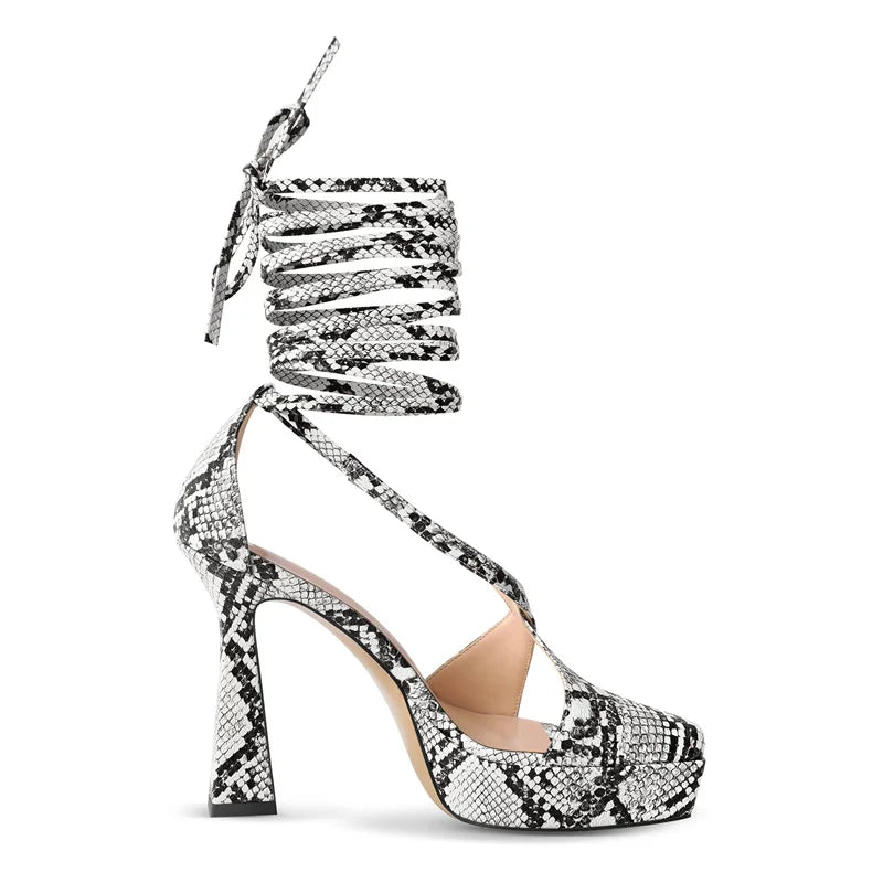Snake Charmer Platform Heels – Bold Drag Queen Pumps