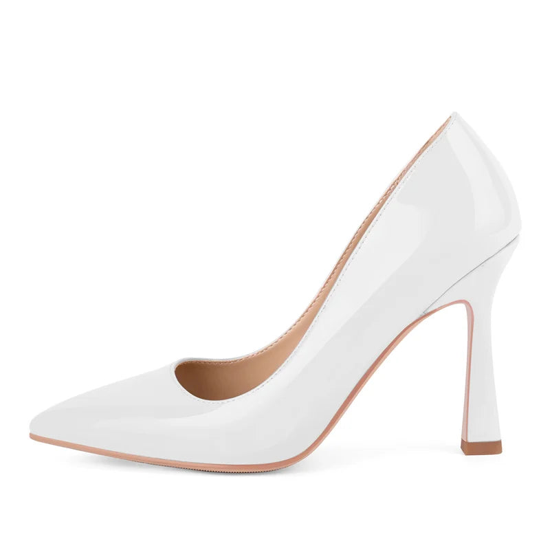 Patent Leather Pointed Toe Pumps - Stage-Ready Stiletto Heels