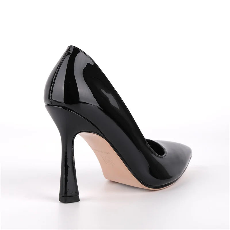 Patent Leather Pointed Toe Pumps - Stage-Ready Stiletto Heels