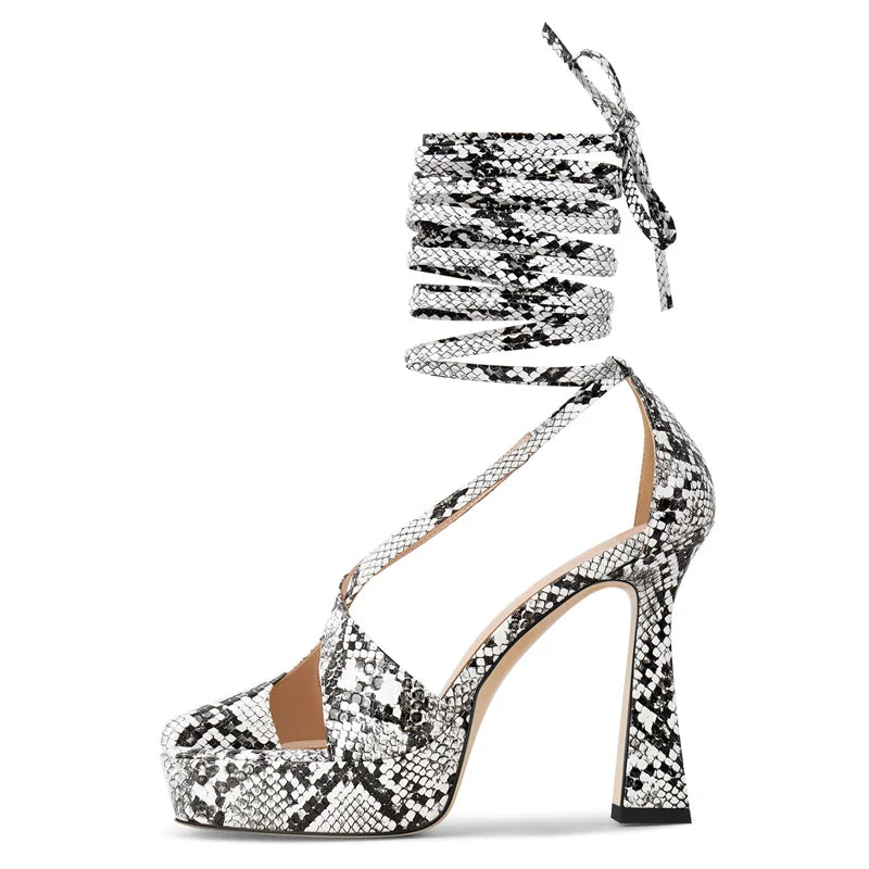 Snake Charmer Platform Heels – Bold Drag Queen Pumps