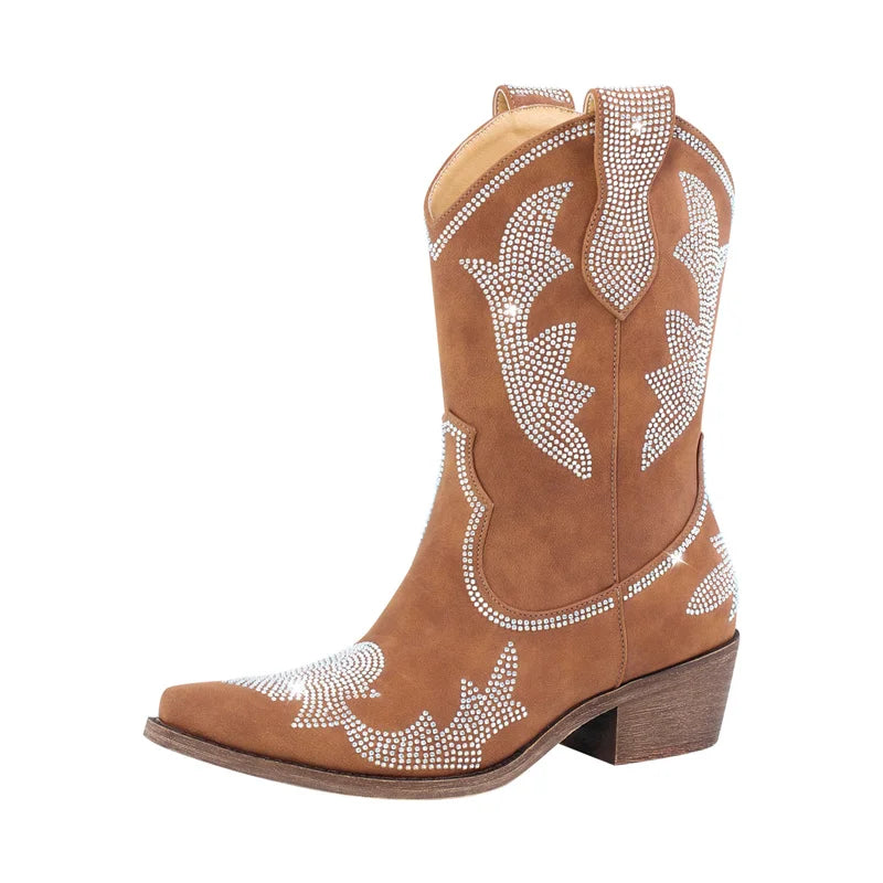 Rhinestone Rodeo Boots – Sparkle Western Drag Queen Boots