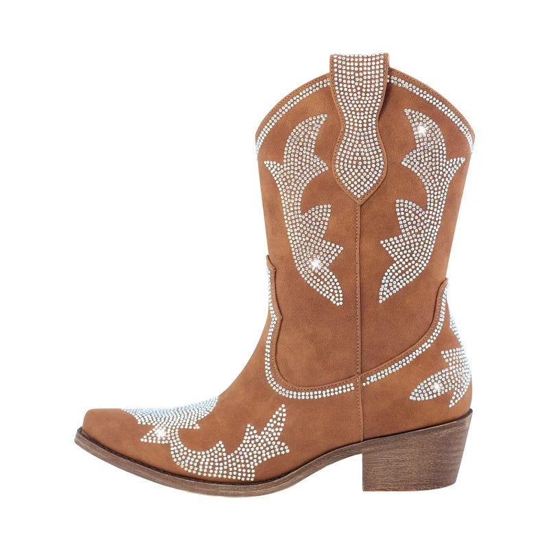 Rhinestone Rodeo Boots – Sparkle Western Drag Queen Boots