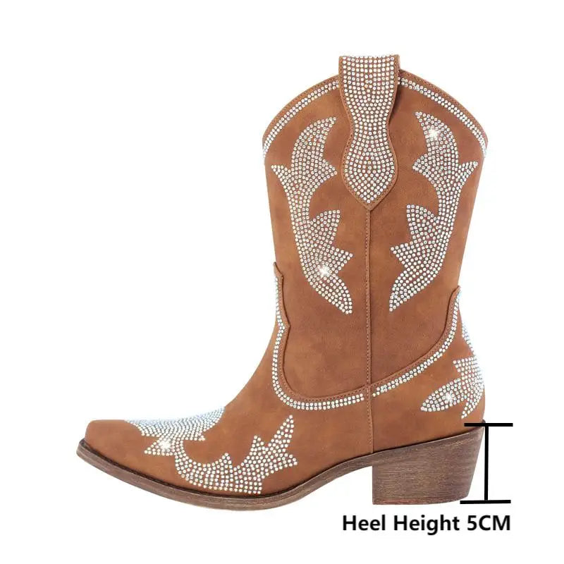 Rhinestone Rodeo Boots – Sparkle Western Drag Queen Boots