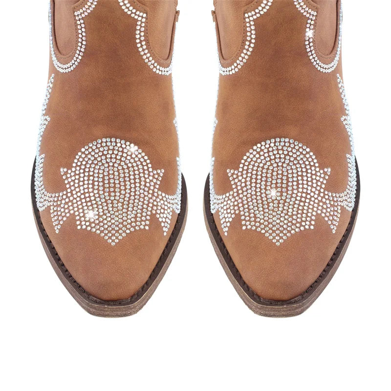 Rhinestone Rodeo Boots – Sparkle Western Drag Queen Boots