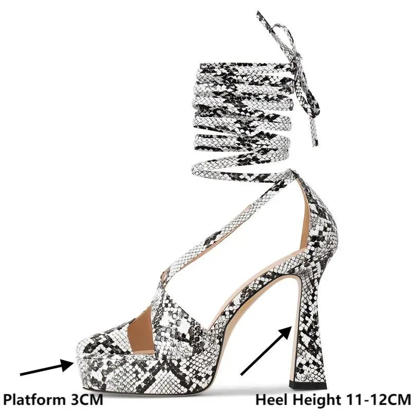 Snake Charmer Platform Heels – Bold Drag Queen Pumps