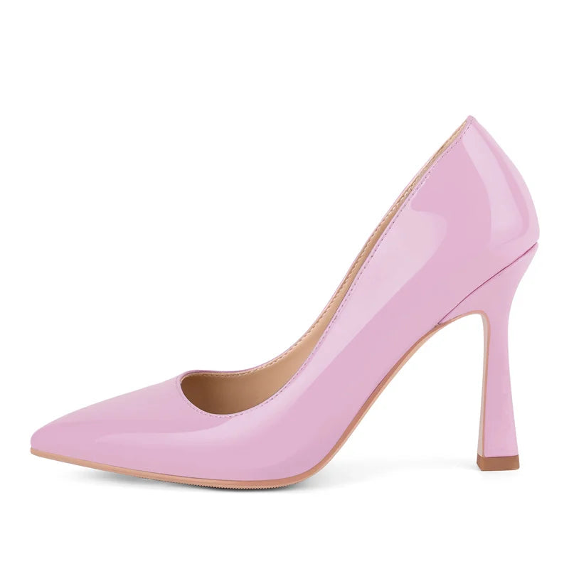 Patent Leather Pointed Toe Pumps - Stage-Ready Stiletto Heels