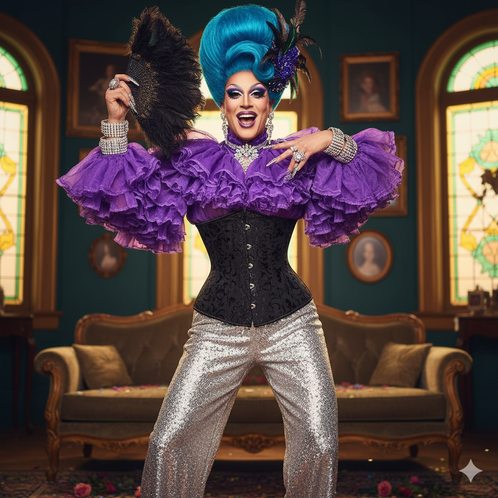 Queen Leticia Underbust Satin Corset