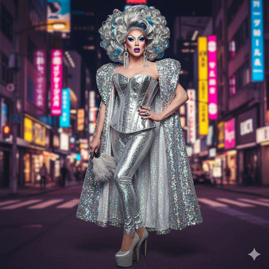 Slay the Stage: Lyra Kall Silver Sequin Corset - Unleash Your Inner Diva!