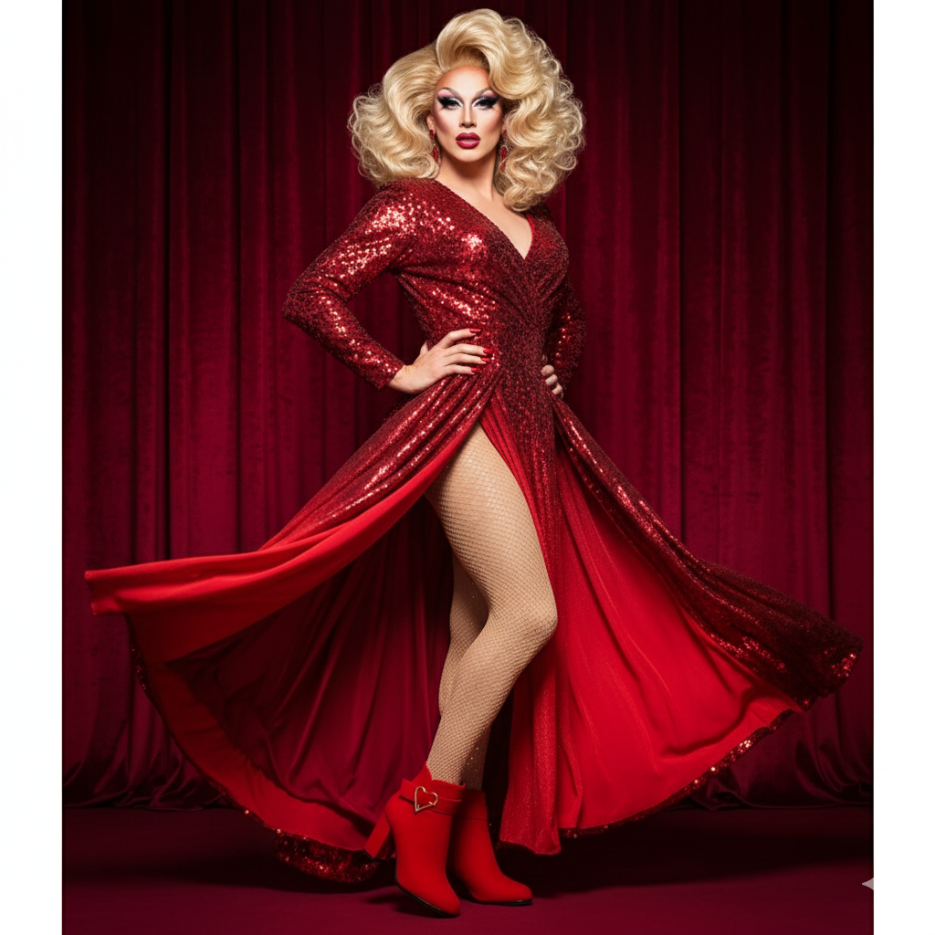 SLAY BOOTS: Heart-Buckle Velvet Ankle Heels – Drag Queen Must-Have ❤️