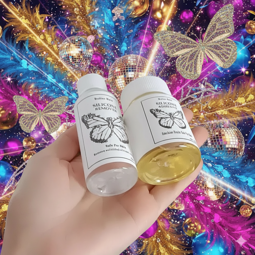 Slay All Day: Drag Queen's Dream - Invisible Silicone Boob Glue (50ml) - Sweatproof, All-Night Hold, No Mess!