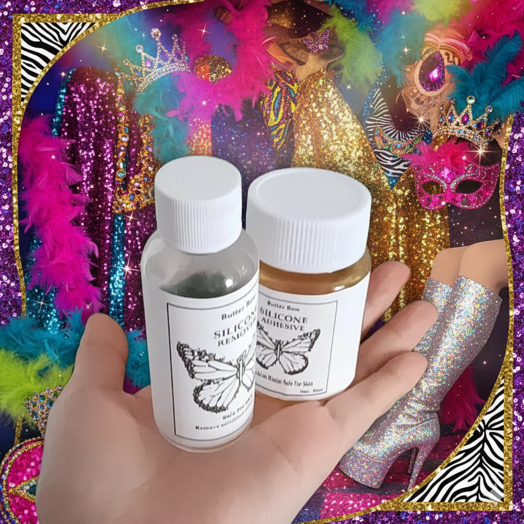 Slay All Day: Drag Queen's Dream - Invisible Silicone Boob Glue (50ml) - Sweatproof, All-Night Hold, No Mess!