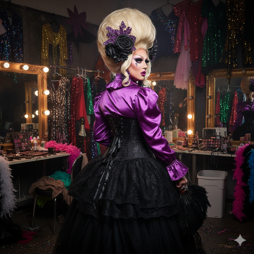 Queen Leticia Underbust Satin Corset