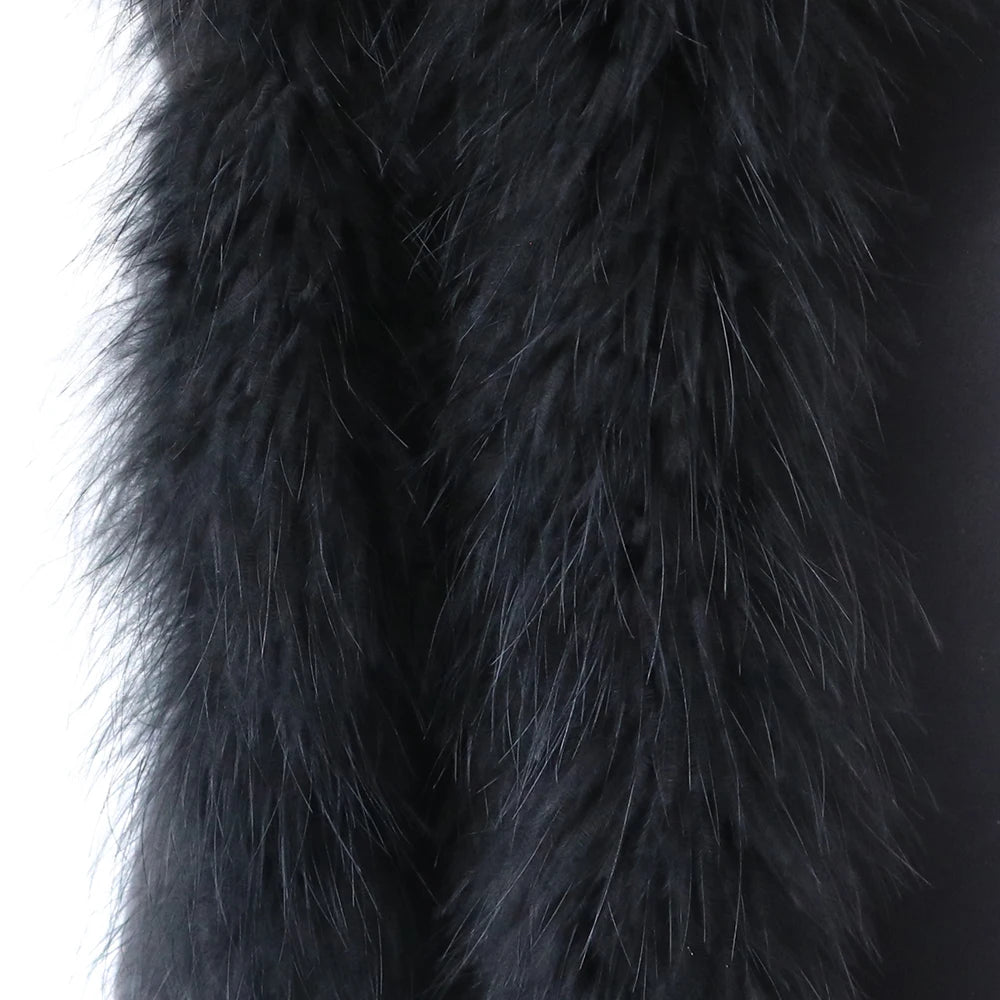 Fluffy Marabou Turkey Feather Boa – 2M | Drag, Party & Costume Accessory