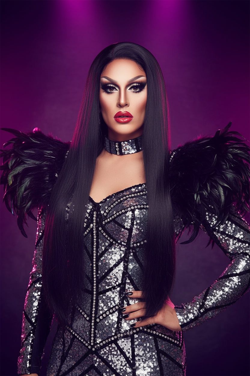 Queen America Black Wig