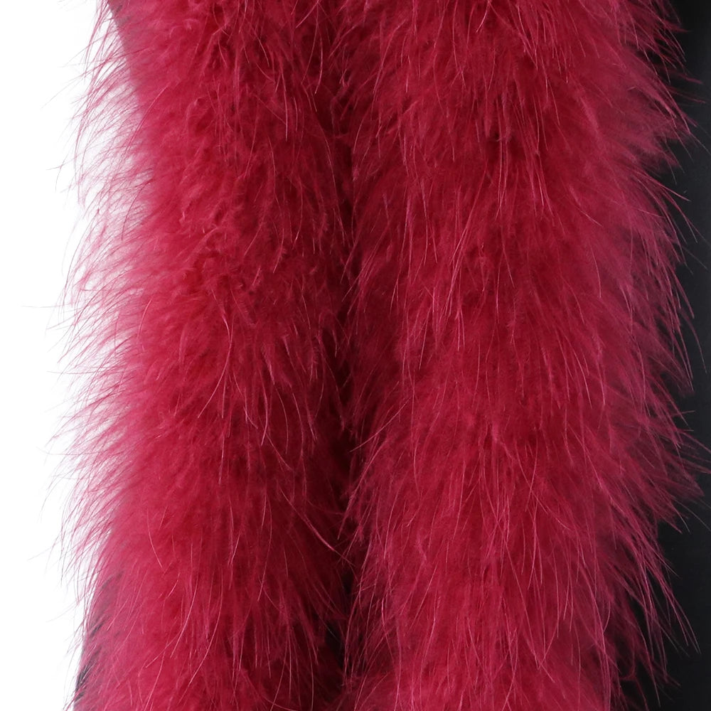 Fluffy Marabou Turkey Feather Boa – 2M | Drag, Party & Costume Accessory