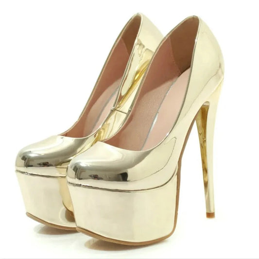 Strut into Fabulosity: Glamazon Heights 16cm Platform Heels for Ultimate Elegance!