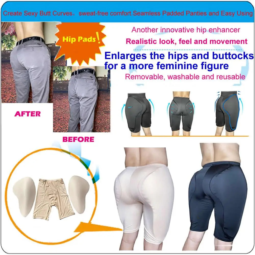 Premium Padded Butt Lifter Shapewear — Sculpting Booty Enhancer Shorts