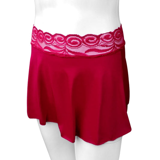 Lace Waist Mini Skirt