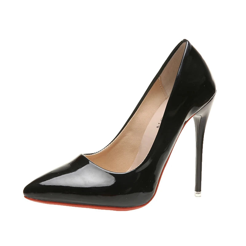"Yes Queen" 12cm Patent Stiletto Pumps