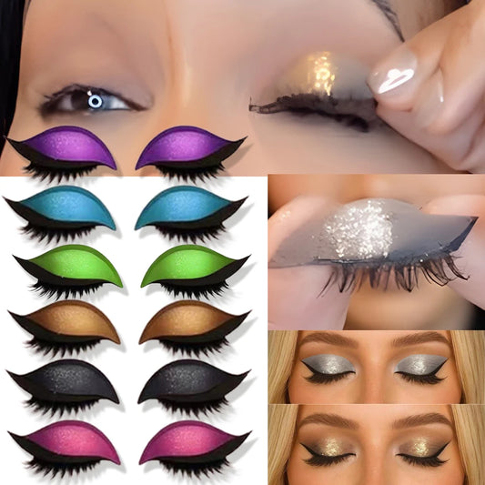 2-in-1 Eyeshadow & Lash Stickers | Peel, Stick & Serve Face
