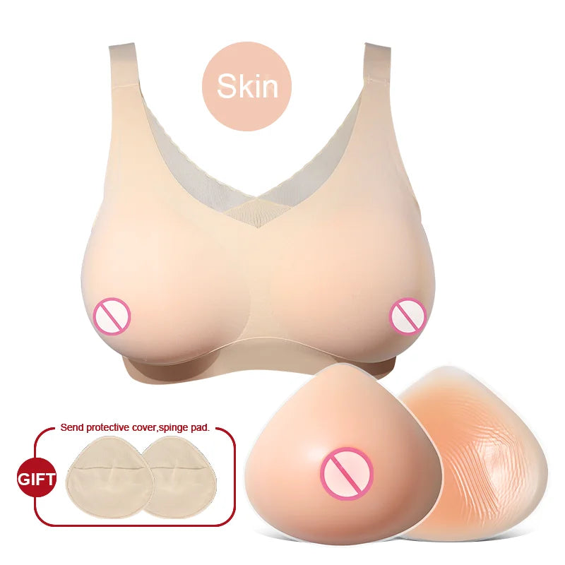 Drag Queen Silicone Breast Enhancer Bra - Cleavage Queen Transformation for Epic Performances
