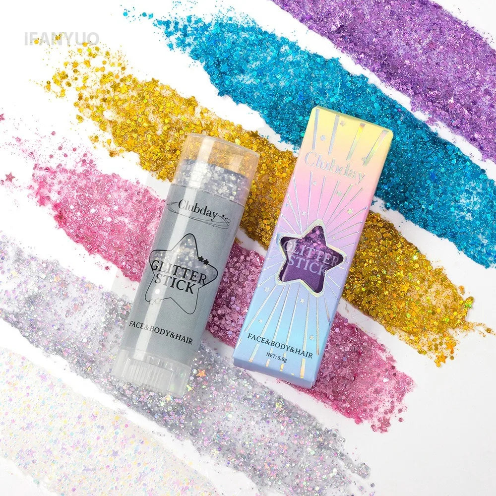 Chunky Glitter Gel Stick | Face, Body & Hair | Long-Lasting Shimmer