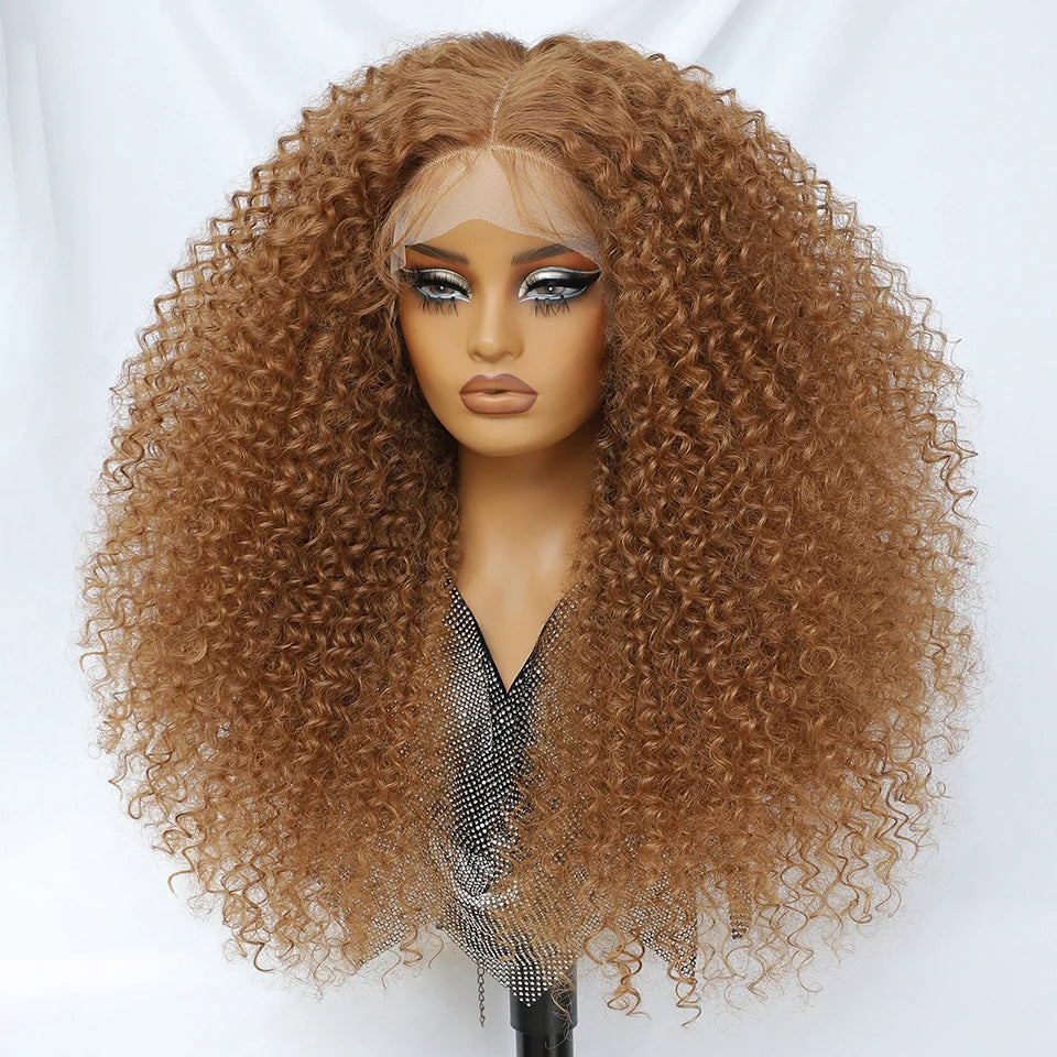 24-Inch Kinky Curly Synthetic Lace Front Wig