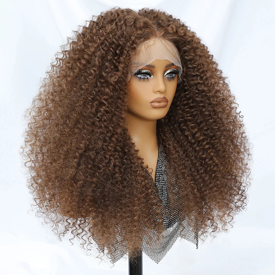 24-Inch Kinky Curly Synthetic Lace Front Wig