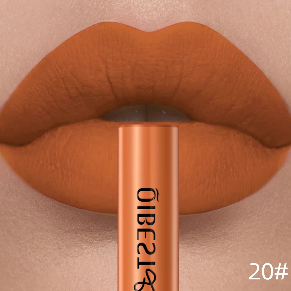 Velvet Matte Liquid Lipstick – 24 Shades, Waterproof Non-Stick Long-Lasting Lip Gloss
